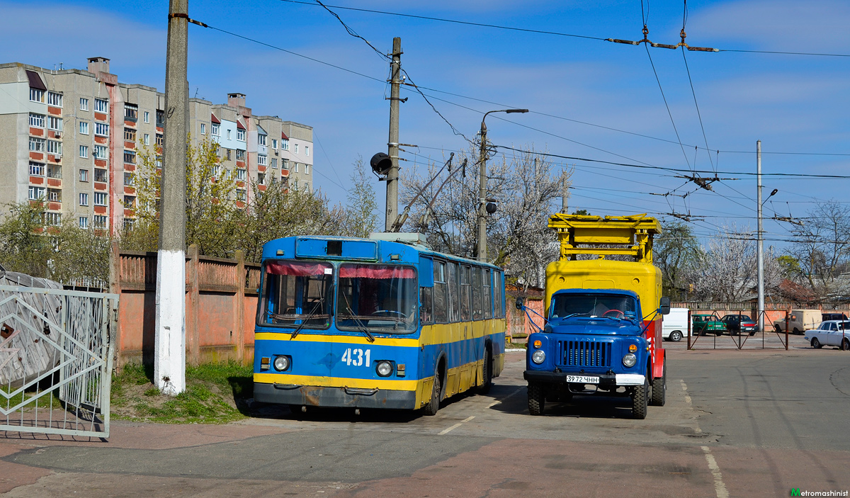 Чернигов, ЗиУ-682Г [Г00] № 431; Чернигов — Инфраструктура троллейбусного депо