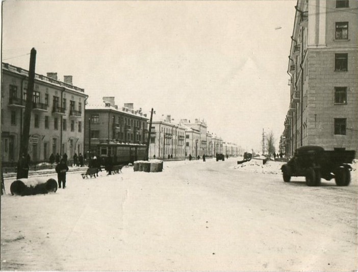 Omsk — Historical photos; Omsk — Tram lines, left bank