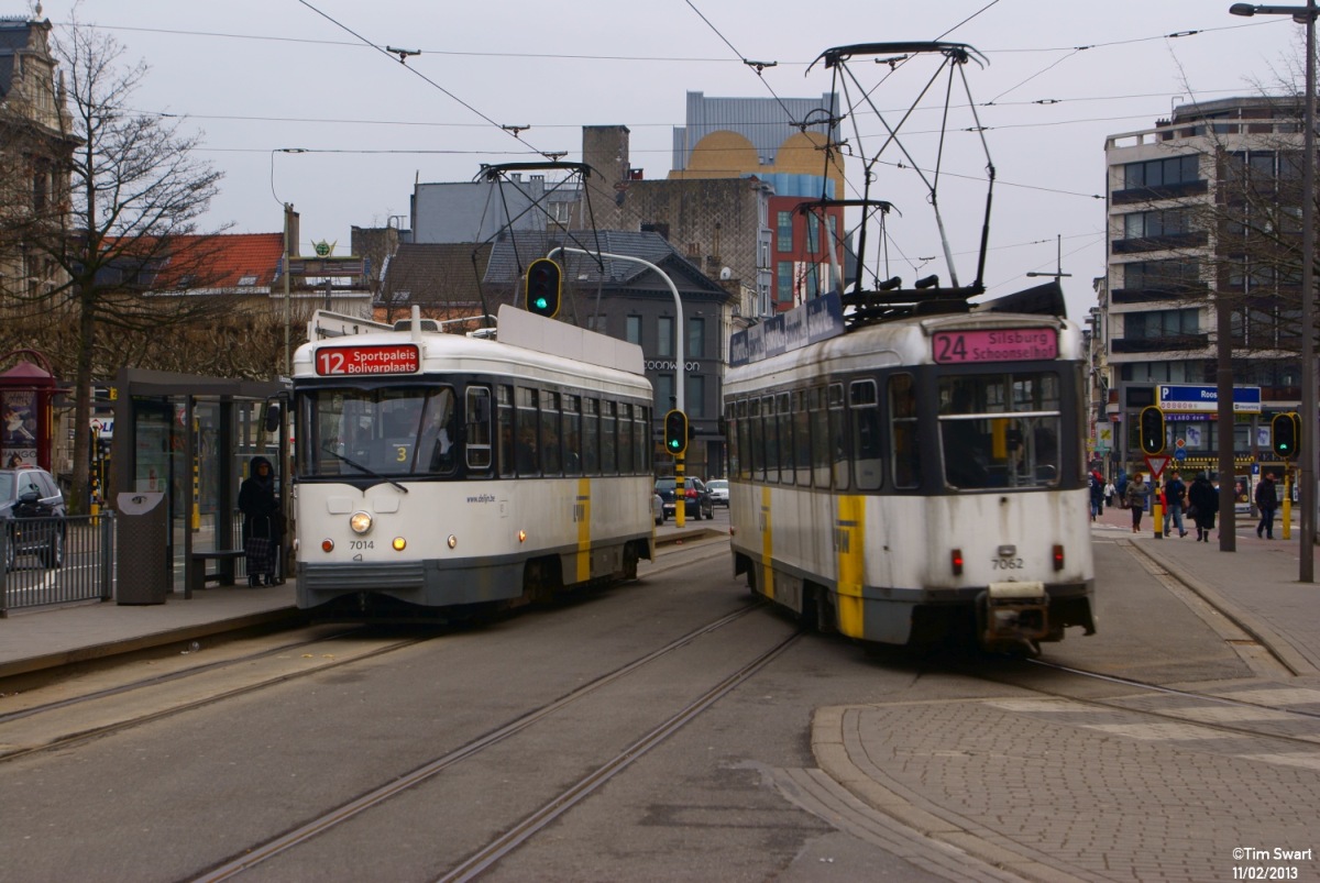 Antverpy, BN PCC Antwerpen č. 7014; Antverpy, BN PCC Antwerpen (modernised) č. 7062