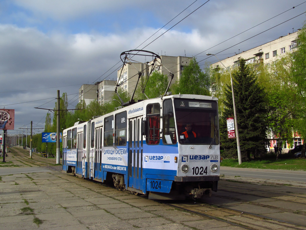 Львів, Tatra KT4SU № 1024