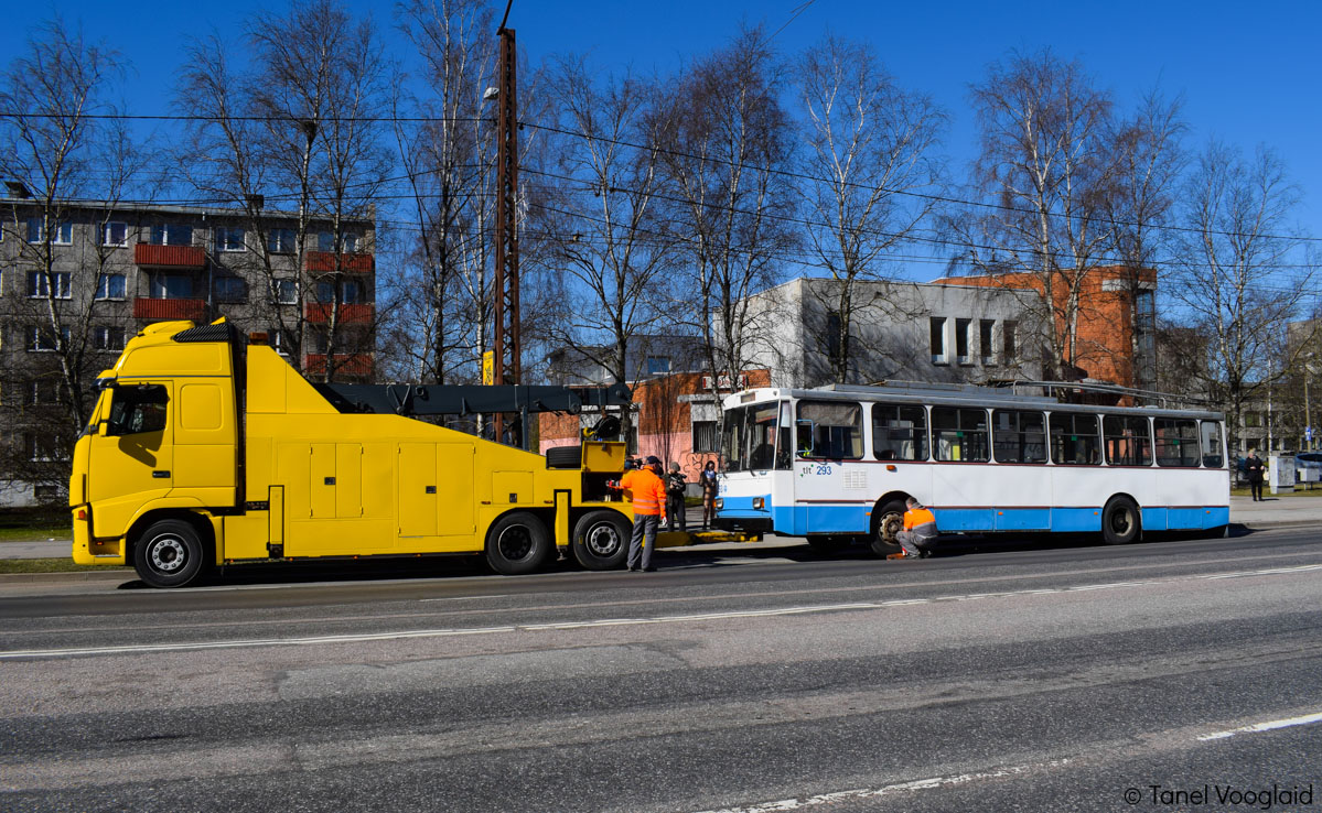 Таллин, Škoda 14Tr02/6 № 293; Таллин — Закрытие троллейбусного маршрута 9
