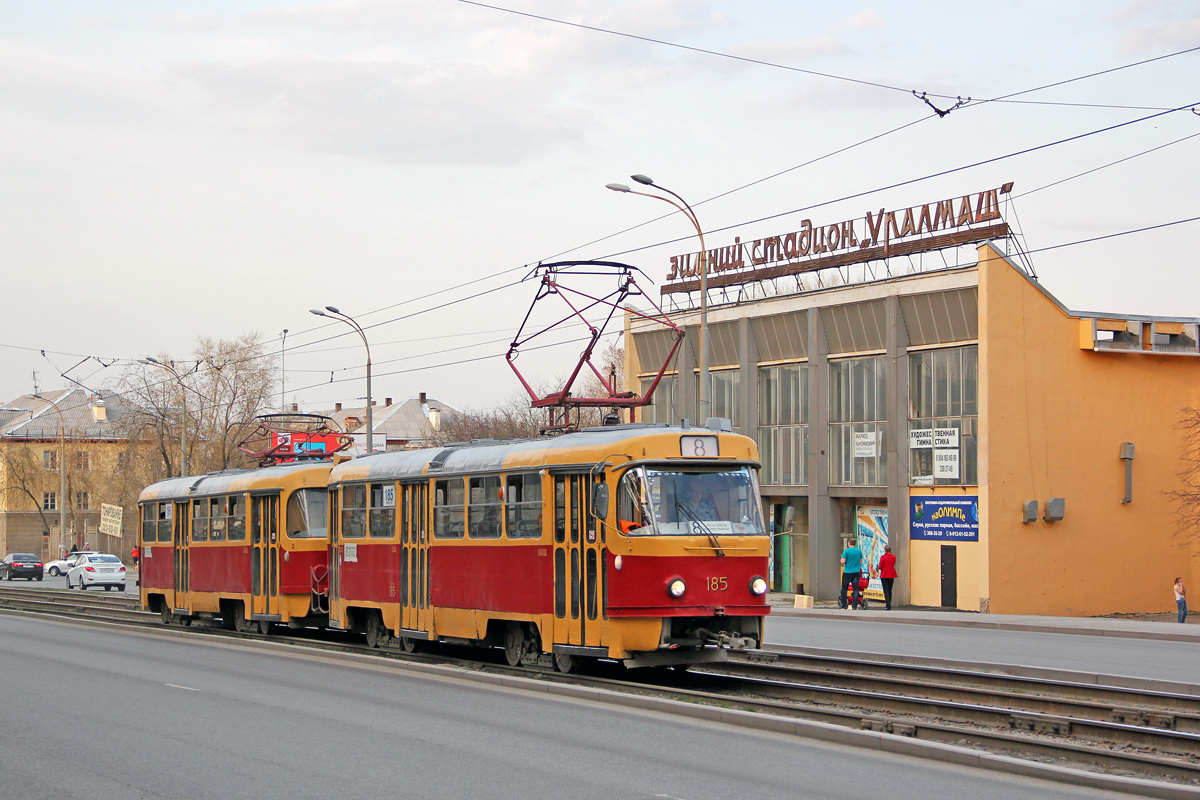 Екатеринбург, Tatra T3SU № 186; Екатеринбург, Tatra T3SU № 185