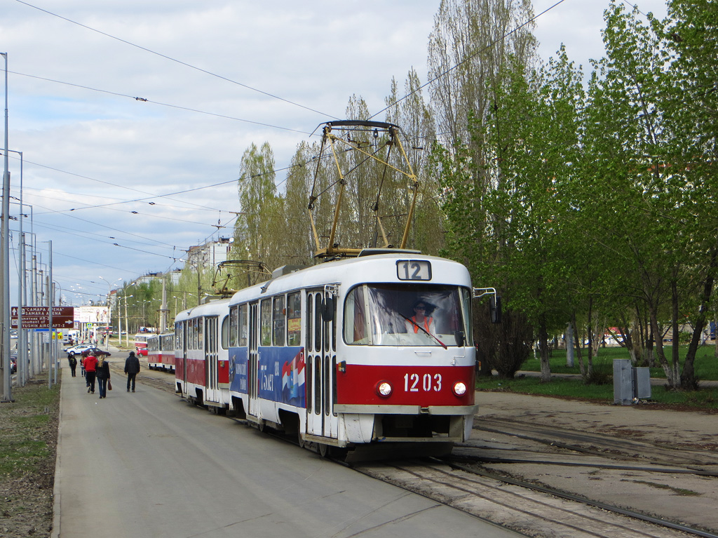 Самара, Tatra T3E № 1203; Самара — Конечные станции и кольца (трамвай)