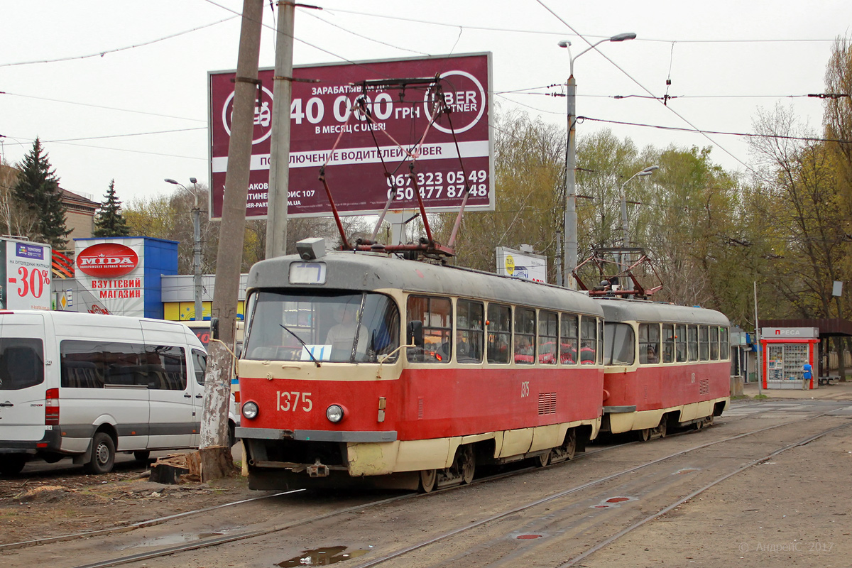 Днепр, Tatra T3SU № 1375