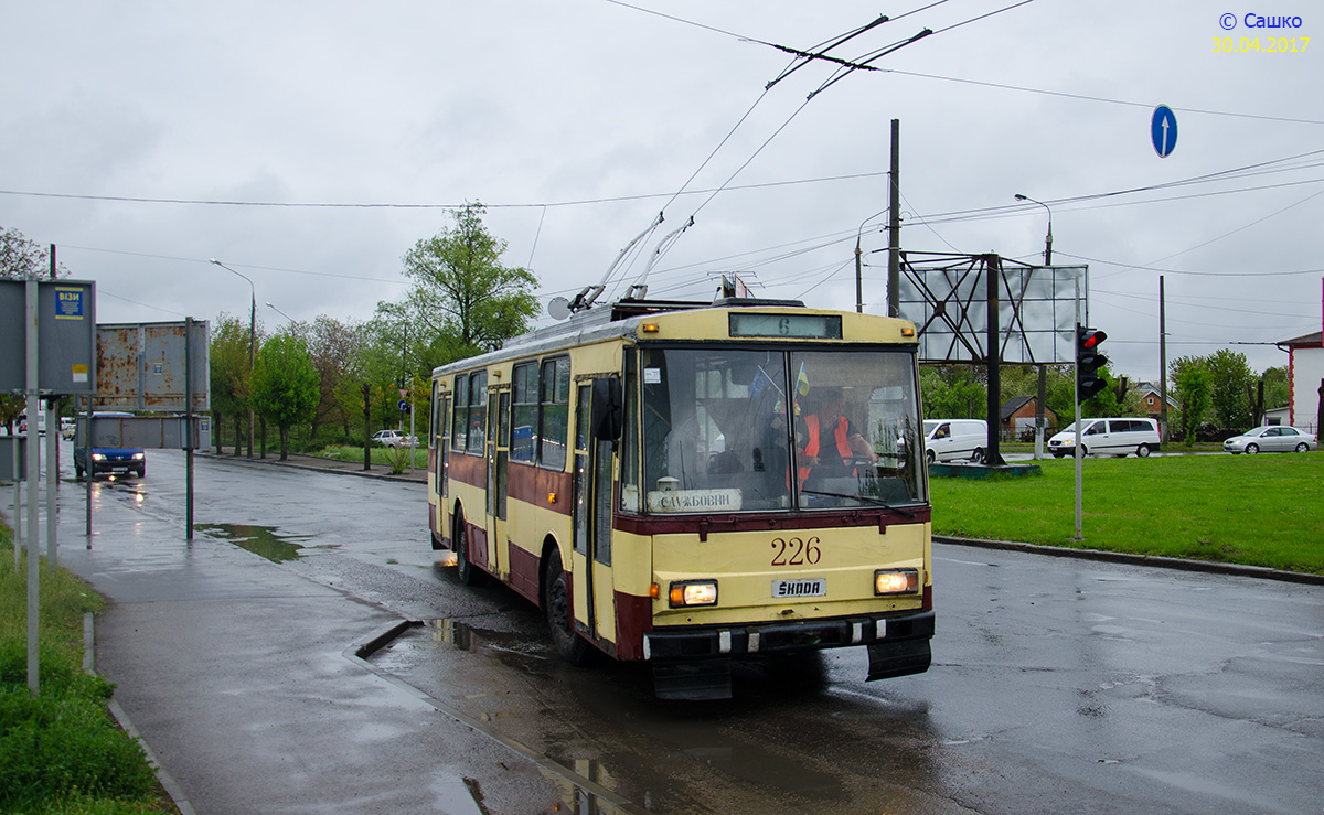 Černovice, Škoda 14Tr02 č. 226; Černovice — Trip to trolleybuses škoda 14tr02 226 and škoda 15tr07 / 7 355, 30.04.2017.