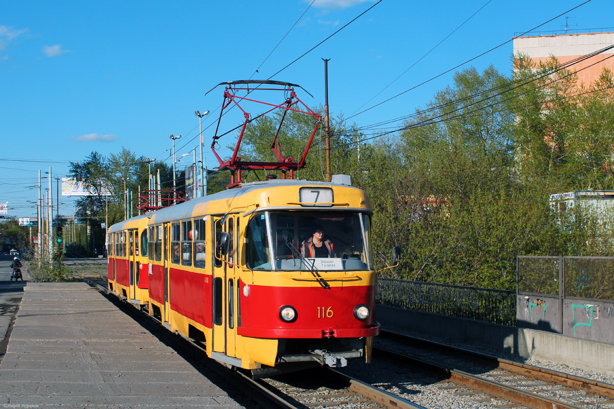 Yekaterinburg, Tatra T3SU (2-door) č. 116