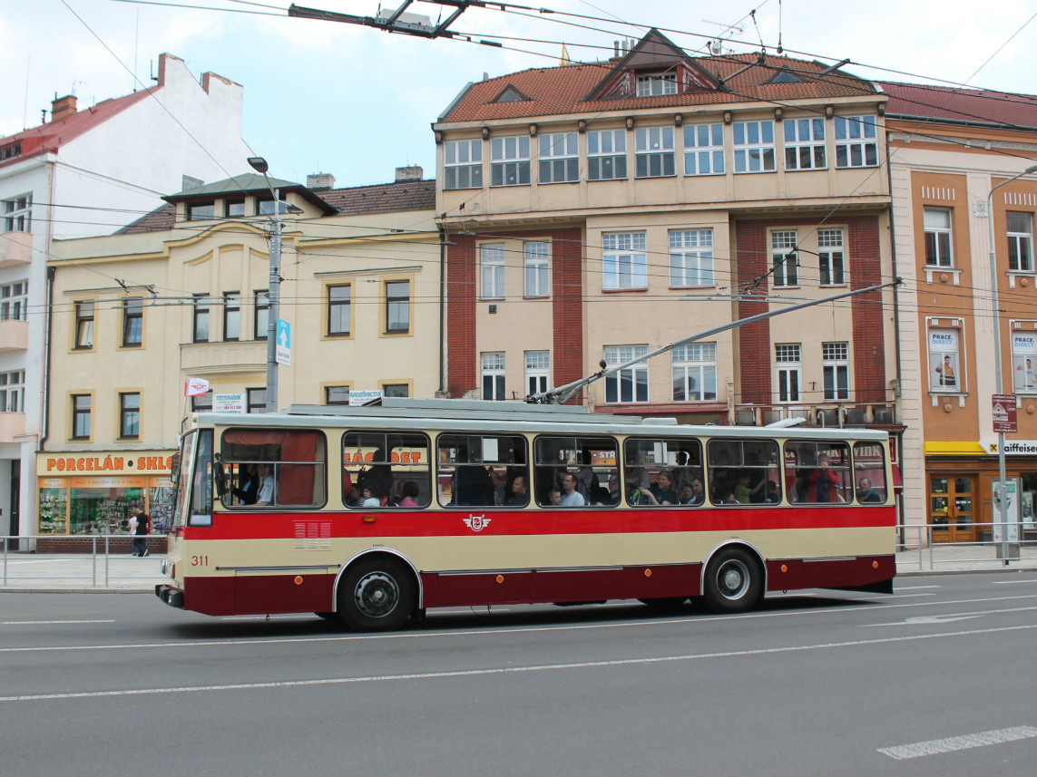 Пардубице, Škoda 14Tr08/6 № 311; Пардубице — Празднование 65-летия троллейбусного движения в Пардубице