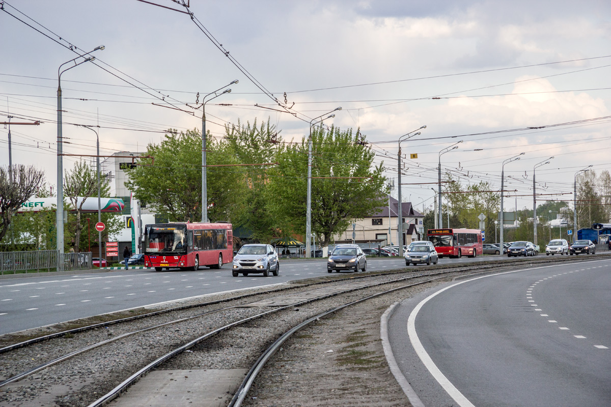 Kaasan — Big tram circle; Kaasan — Construction and reconstruction of the trolleybus lines; Kaasan — ET Lines [2] — Right Bank