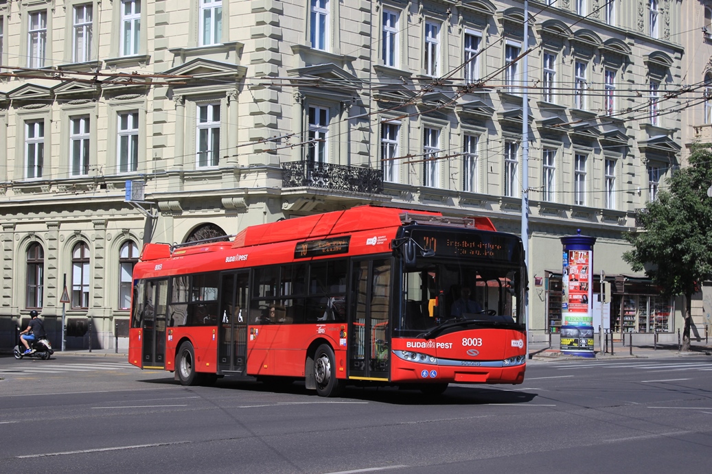 Будапешт, Solaris Trollino III 12 Škoda № 8003
