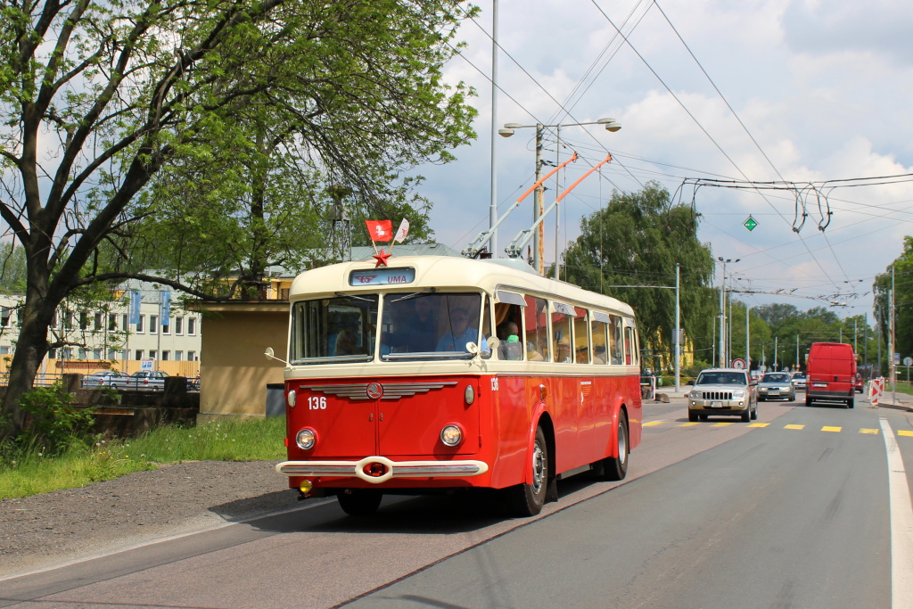 Пардубице, Škoda 8Tr9 № 136; Пардубице — Празднование 65-летия троллейбусного движения в Пардубице