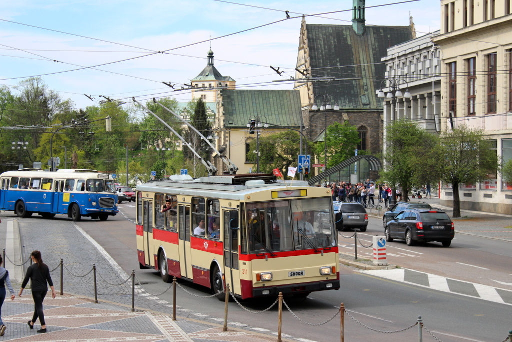 Pardubice, Škoda 14Tr08/6 # 311; Pardubice — Celebration of the 65th anniversary of the operation of trolleybuses in Pardubice
