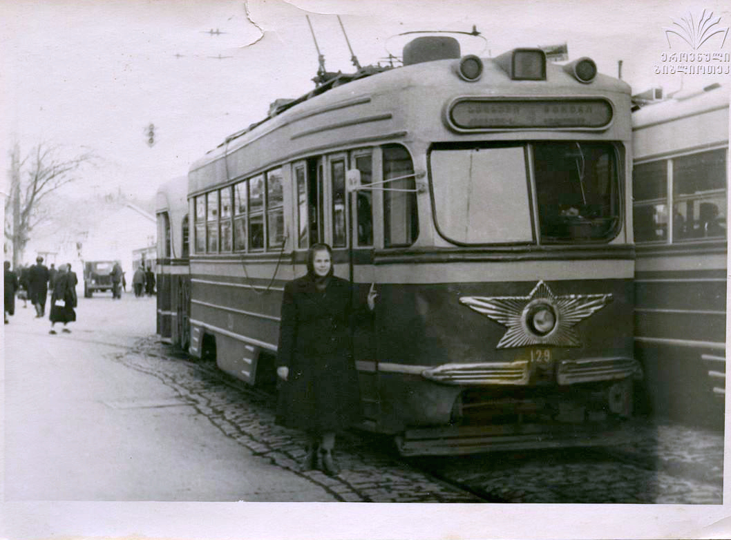 Tbilisi, KTM-1 № 129; Tbilisi — Old photos and postcards — tramway