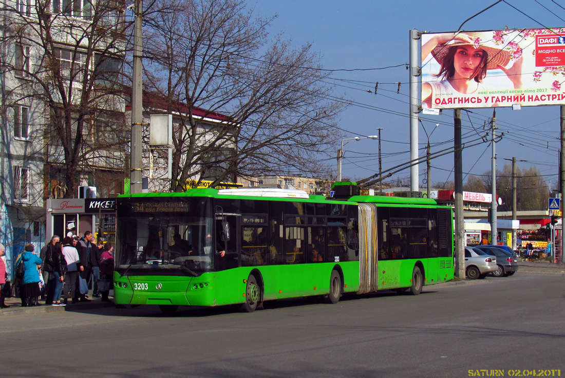 Харьков, ЛАЗ E301D1 № 3203