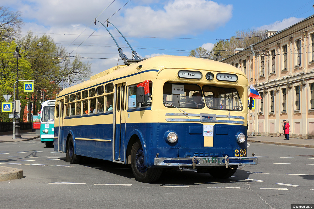 Sankt Peterburgas, MTB-82D nr. 226; Sankt Peterburgas — Trolleybus parade 21.05.2017