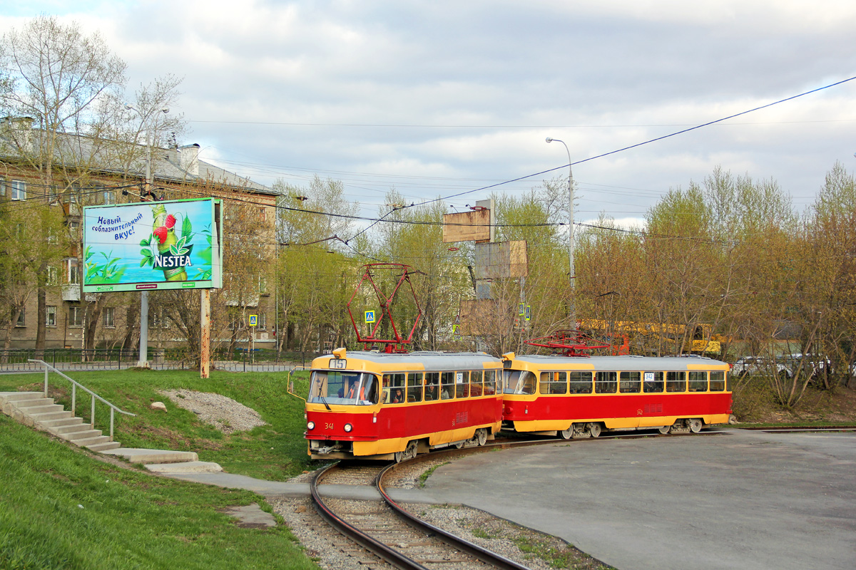 Екатеринбург, Tatra T3SU № 341; Екатеринбург, Tatra T3SU № 342