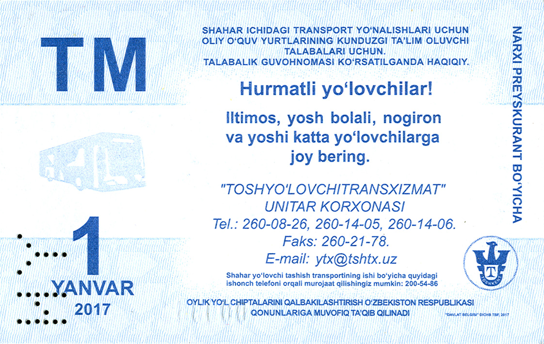 Tashkent — Tickets