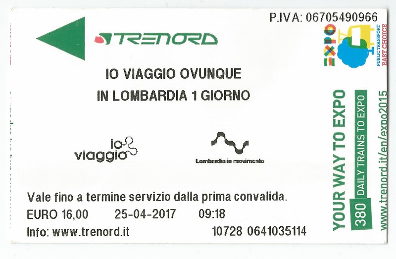 Milano — Tickets; Bergamo — Tickets; Brescia — Tickets