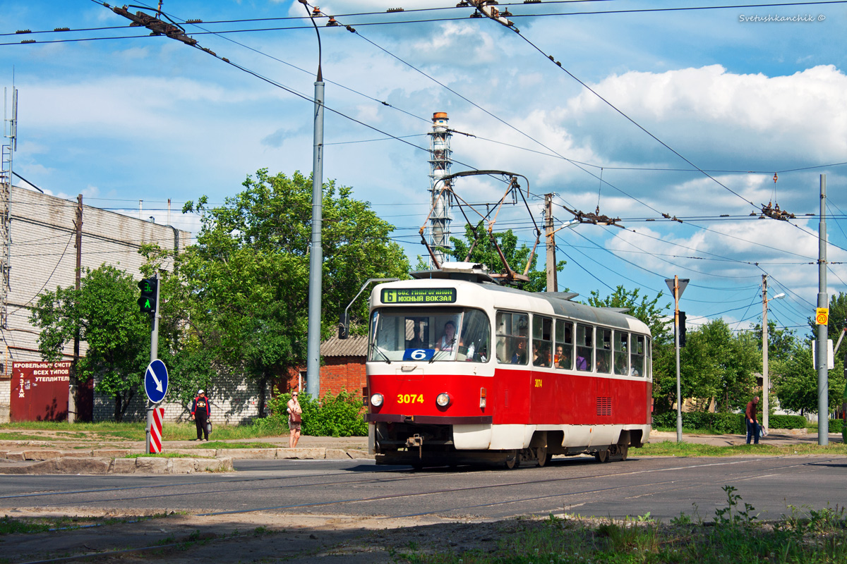 Харьков, Tatra T3SU № 3074