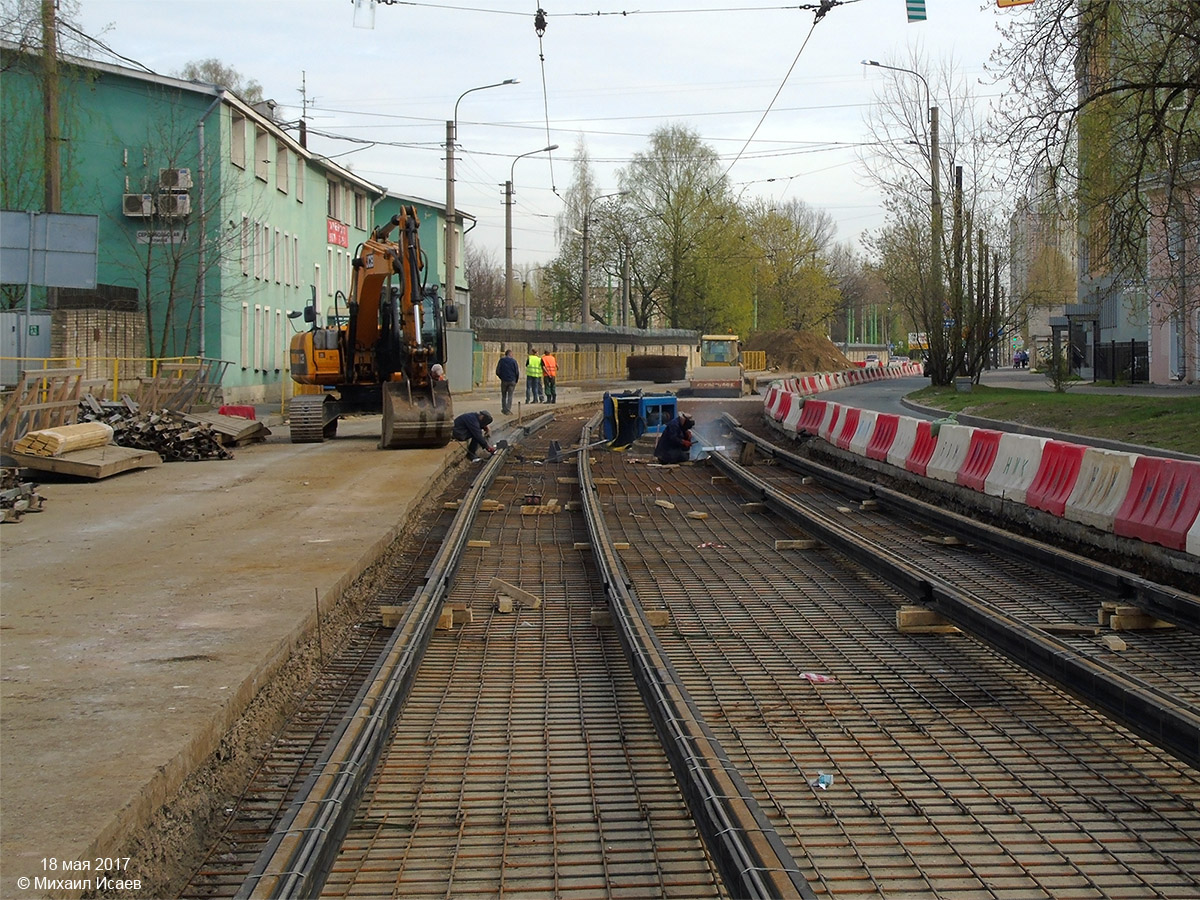 Szentpétervár — Track repairs