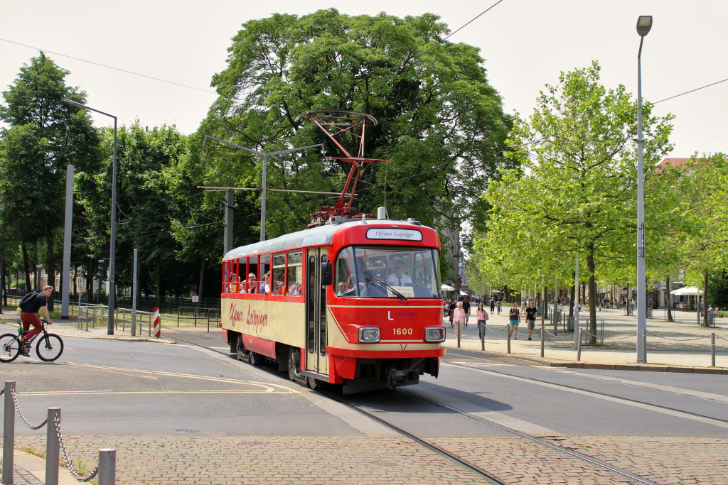 Leipzig, Tatra T4D-M1 № 1600; Dresden — 25 years of tram museum — 50 years of Tatra (03.06.2017); Dresden — Vehicles from other cities