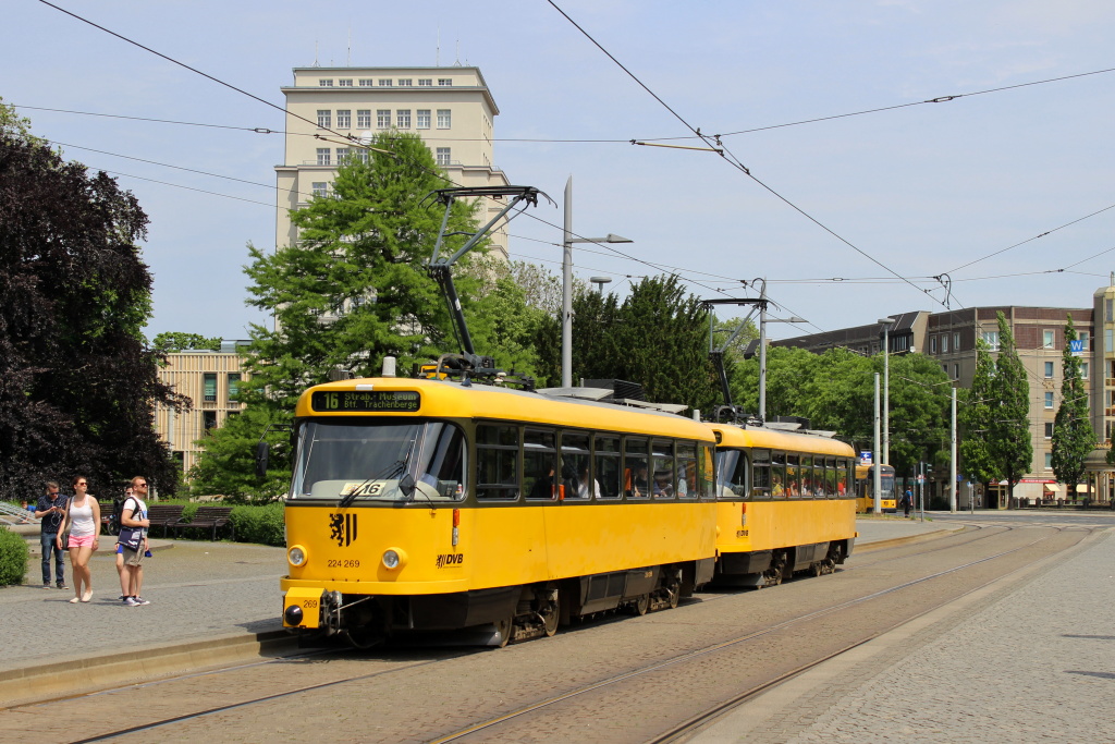 Дрезден, Tatra T4D-MT № 224 269; Дрезден — 25 лет Трамвайного музея — 50 лет Татры (03.06.2017)