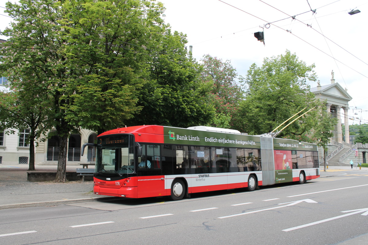 Винтертур, Hess SwissTrolley 3 (BGT-N1C) № 108