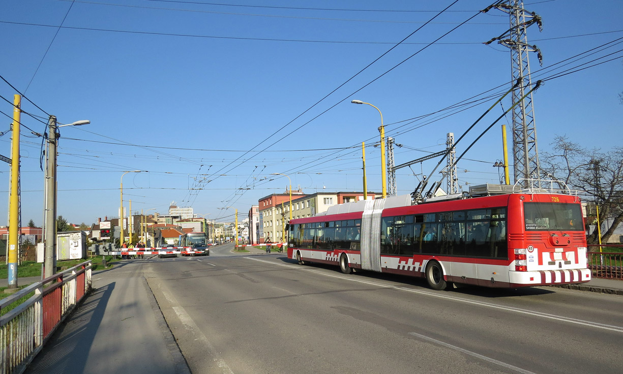 Prešov, Škoda 31Tr SOR № 726; Prešov — Trolleybus & Electrified Railroad Crossings