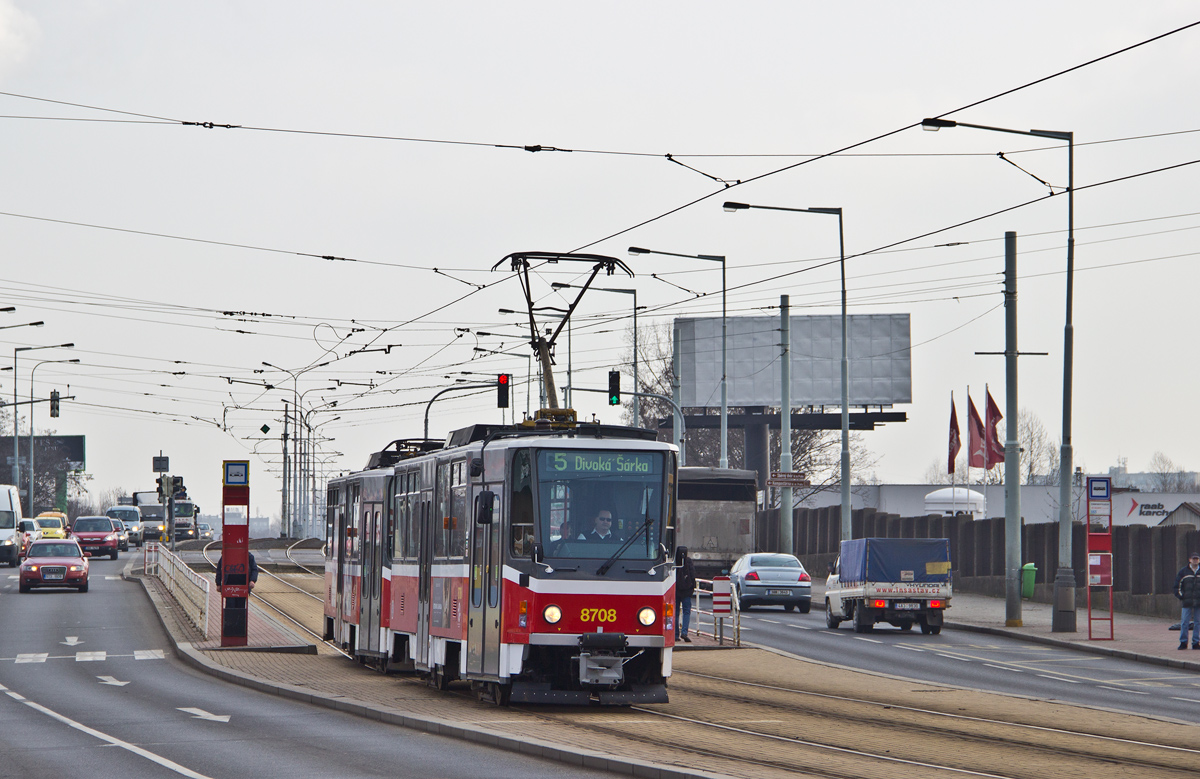 布拉格, Tatra T6A5 # 8708