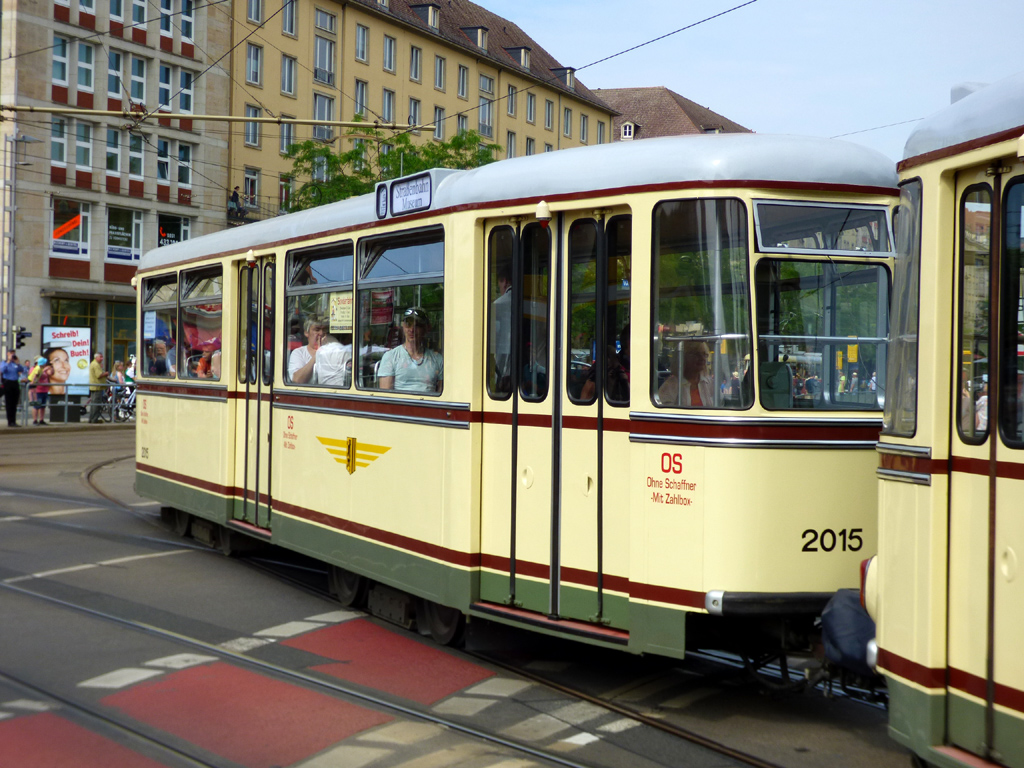Dresden, Gotha B4-62 # 2015 (251 314); Dresden — 25 years of tram museum — 50 years of Tatra (03.06.2017)