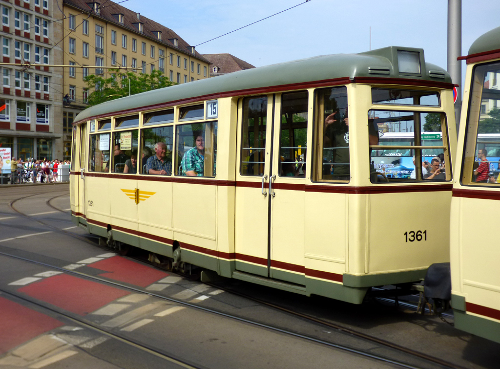 Dresden, Gotha EB54 # 1361 (251 306); Dresden — 25 years of tram museum — 50 years of Tatra (03.06.2017)