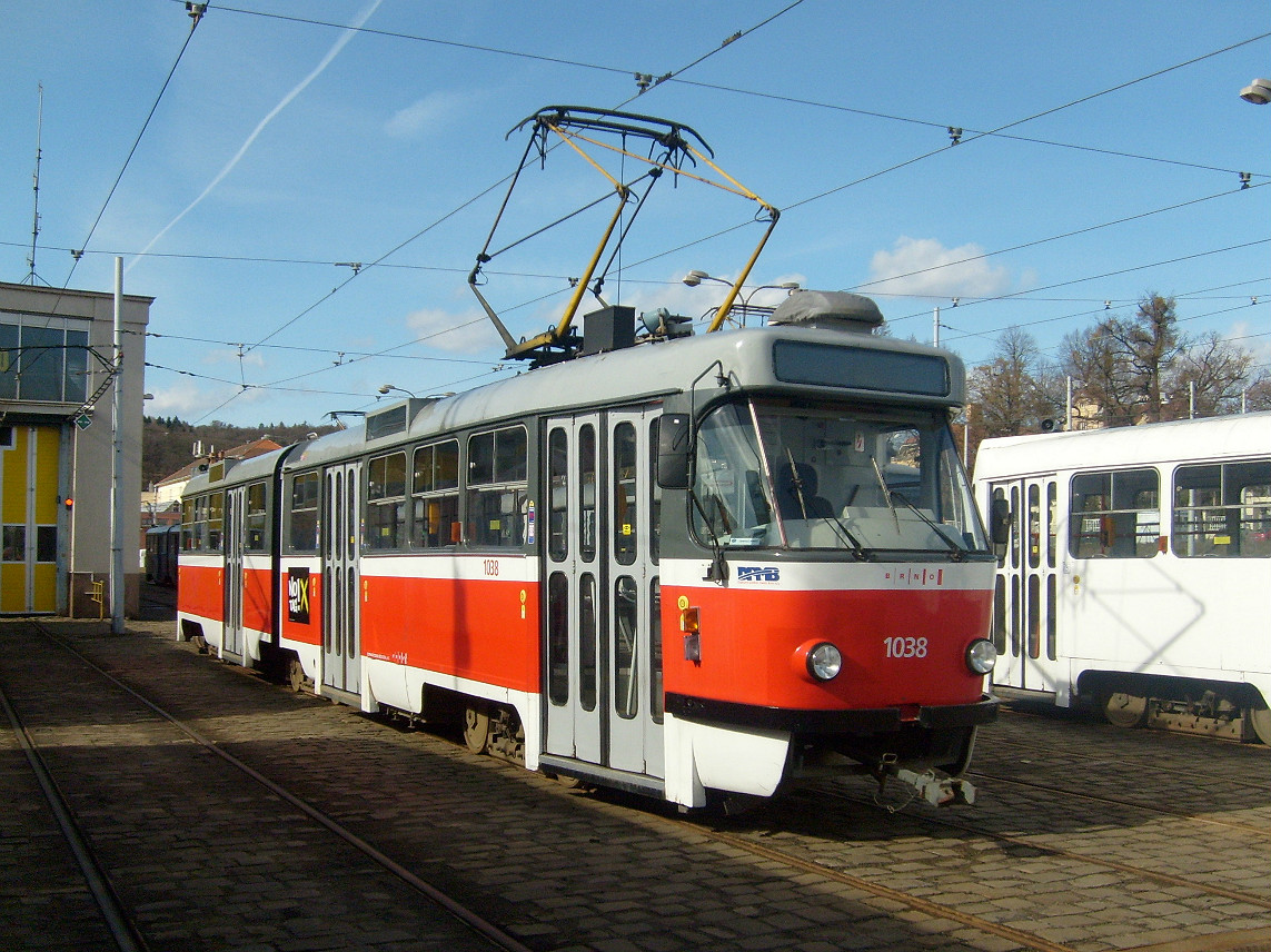 Brno, Tatra K2T № 1038