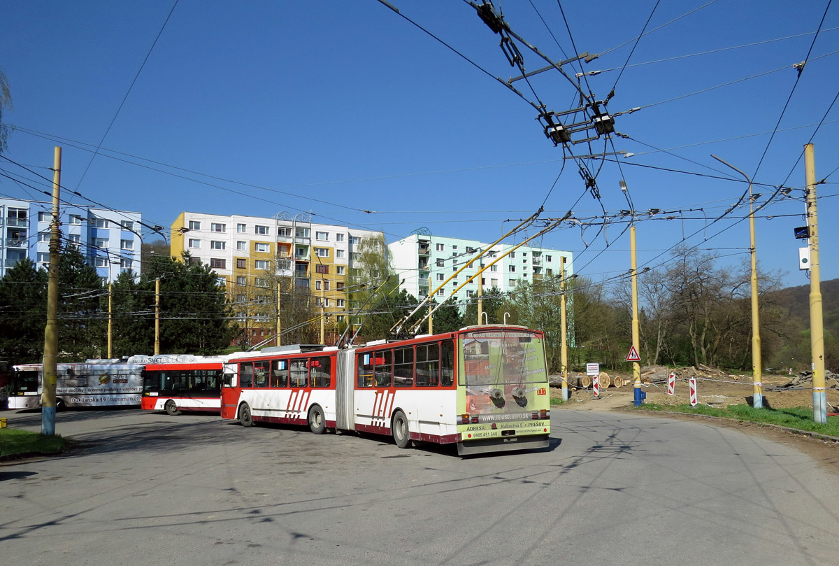 Прешов, Škoda 15Tr13/6M № 117; Прешов — Троллейбусные линии и инфраструктура