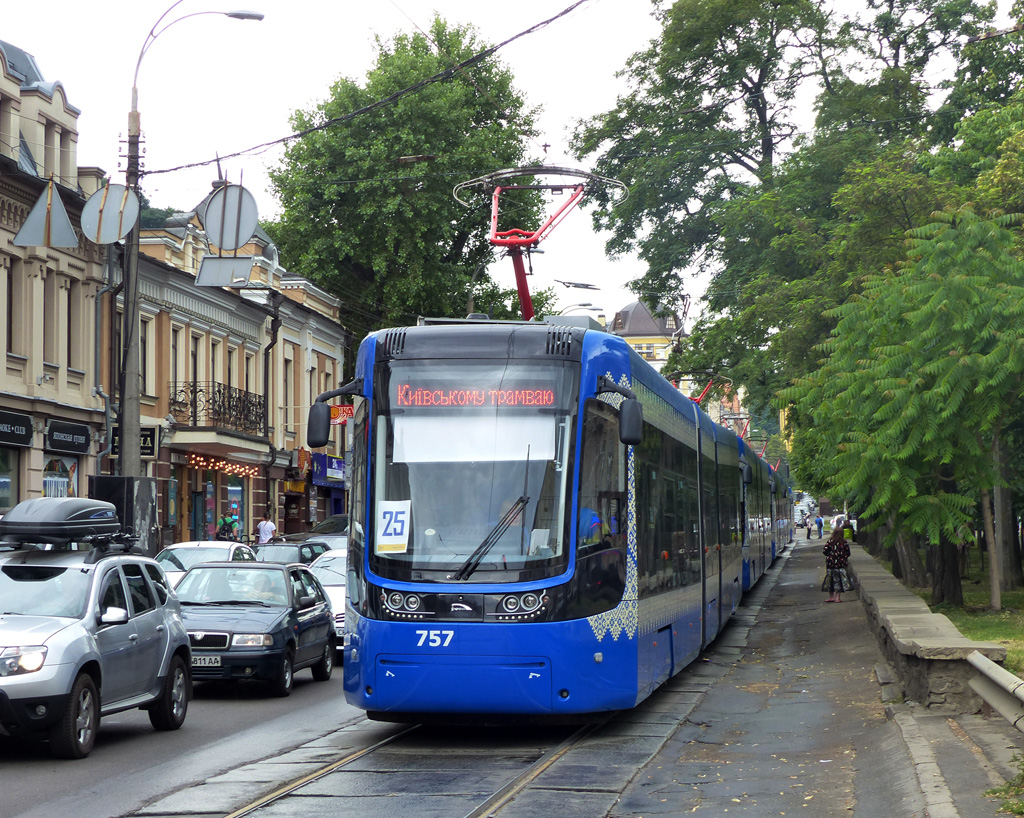 Киев, PESA 71-414К (Fokstrot) № 757; Киев — Парад трамваев 17.06.2017