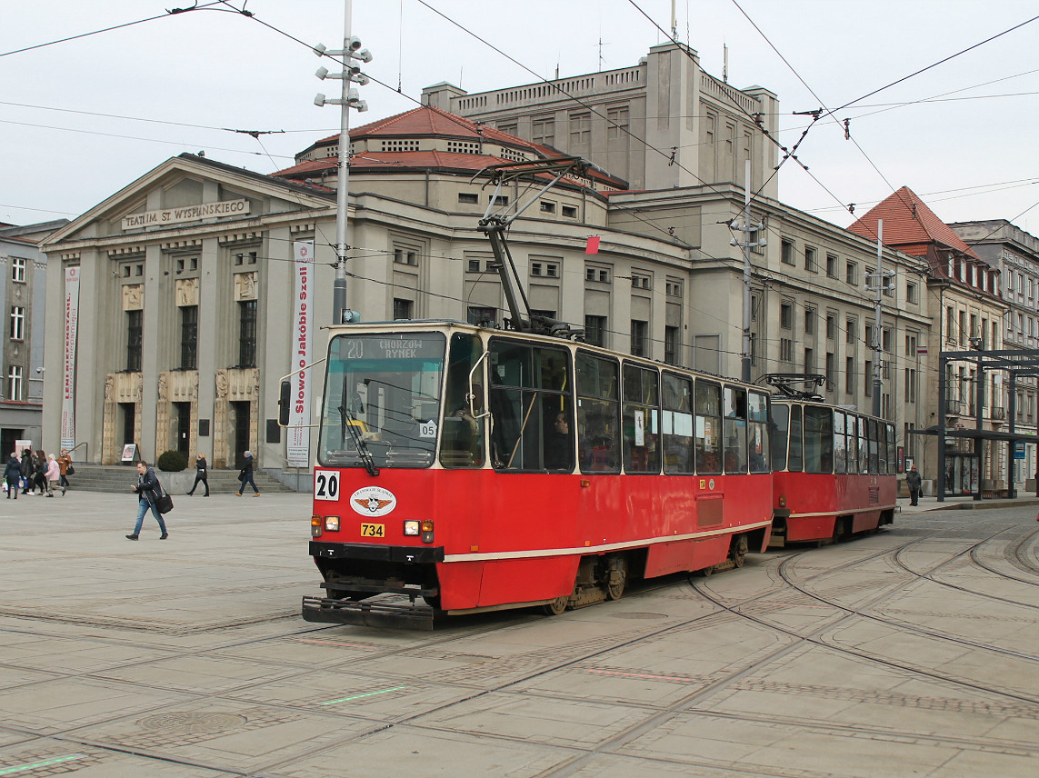 Сілезькі трамваї, Konstal 105Na № 734