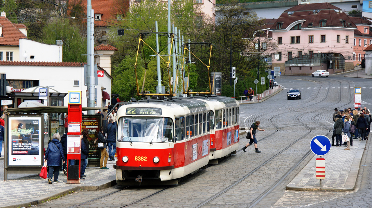 Прага, Tatra T3R.P № 8382