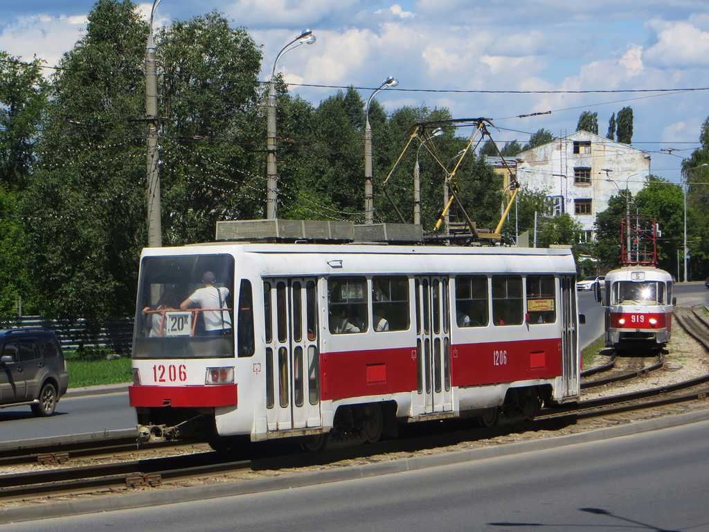 Самара, Tatra T3RF № 1206; Самара, Tatra T3SU (двухдверная) № 919