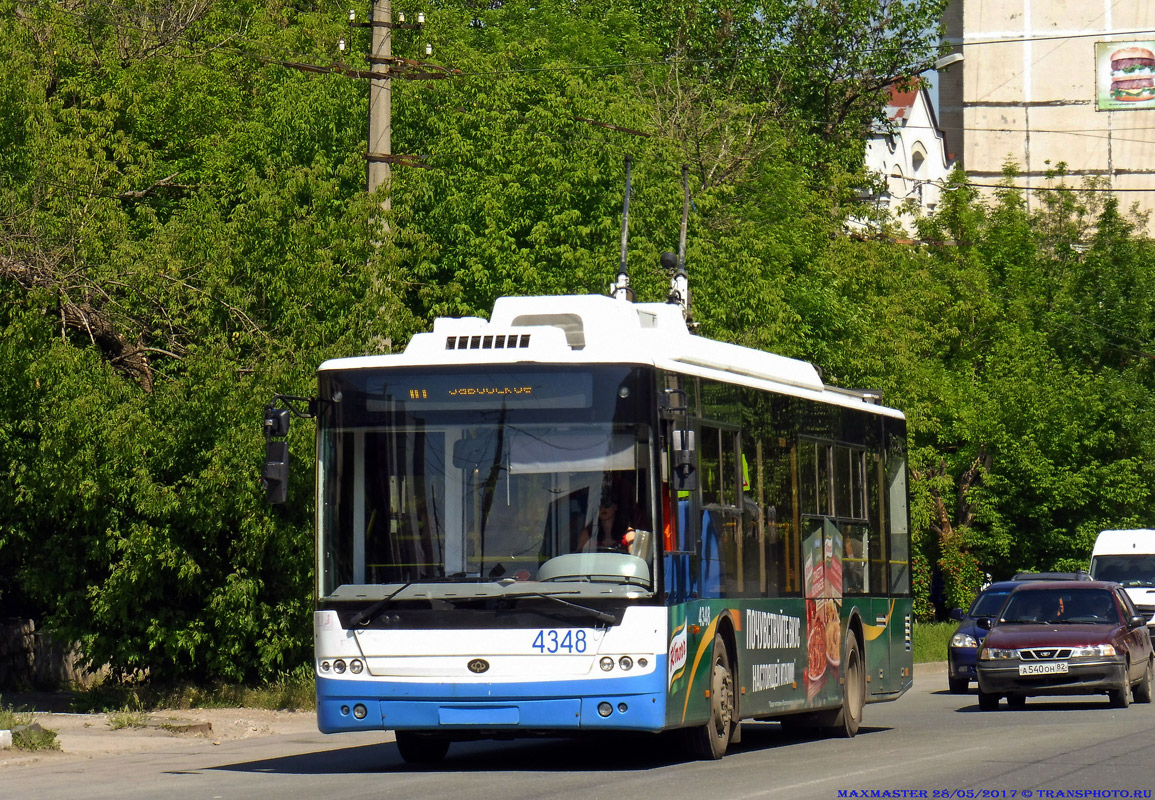 Crimean trolleybus, Bogdan T70110 # 4348