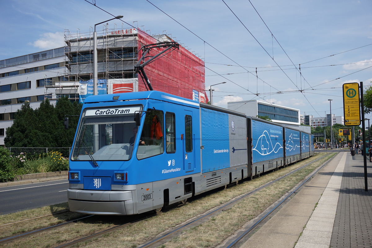 Dresden, Schalker Eisenhütte CarGoTram # 2003; Dresden — Freight tramway "CarGoTram" (2001 — 2020)