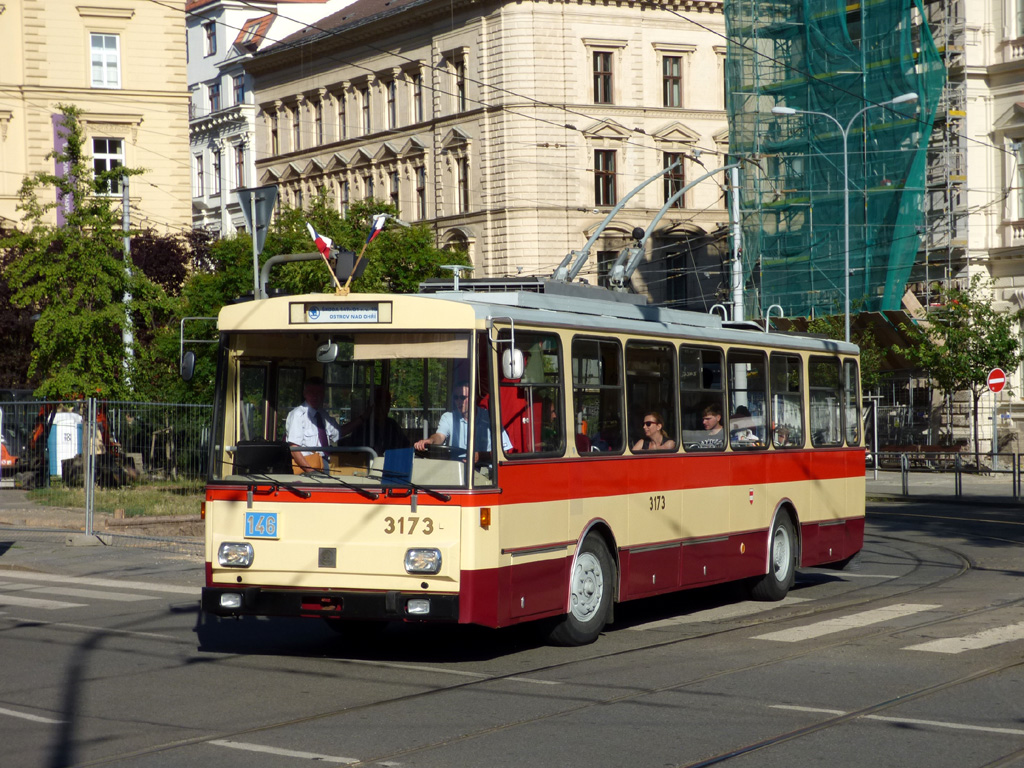 Brno, Škoda 14Tr01 č. 3173; Brno — Dopravní nostalgie 2017