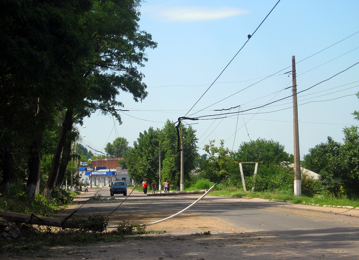 Лисичанськ — Последствия боевых действий 18.07.2014 — 24.07.2014 года