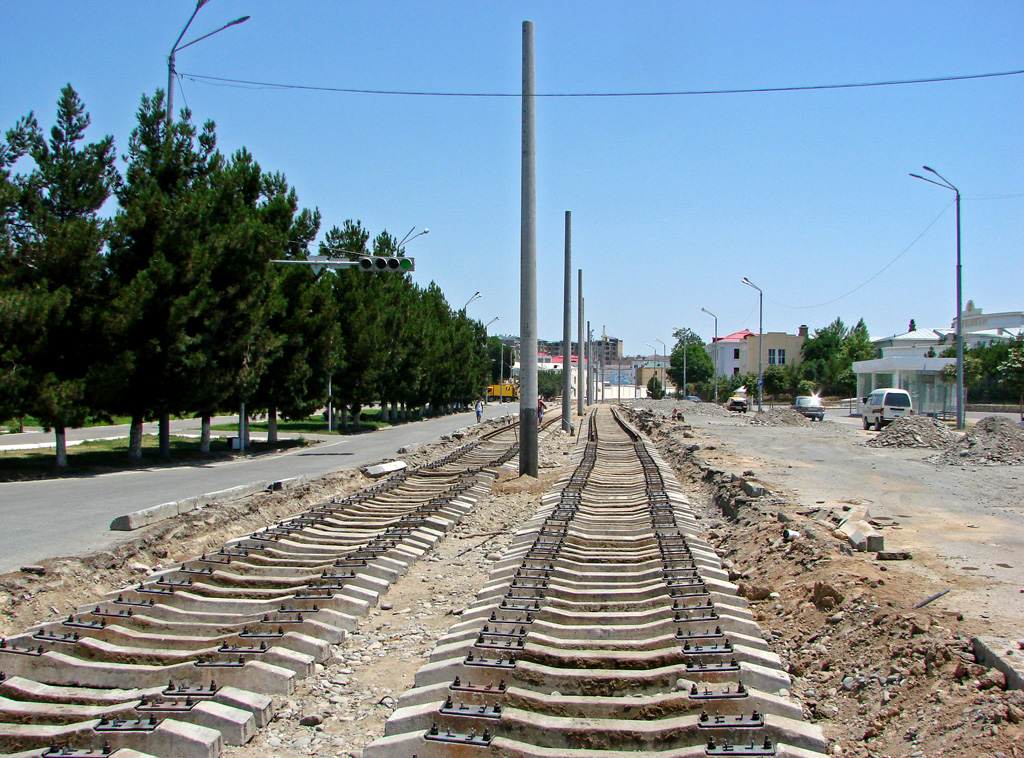 Самарканд — Строительство трамвайной линии
