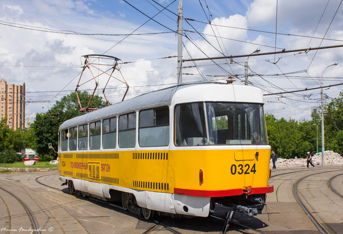 Москва, Tatra T3SU № 0324