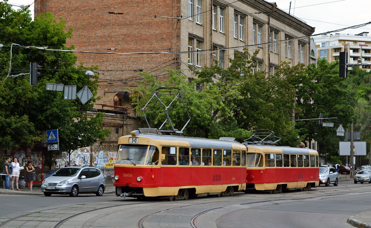 Kijiva, Tatra T3SU № 5858; Kijiva, Tatra T3SU № 5838