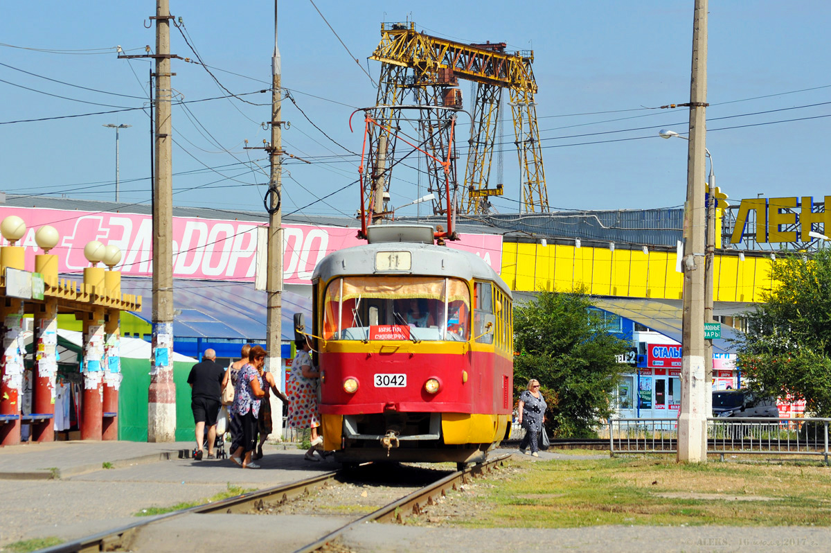 Volgograda, Tatra T3SU № 3042