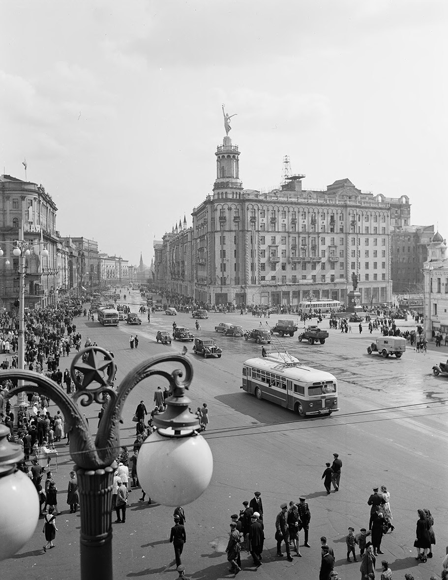 Moskva — Historical photos — Tramway and Trolleybus (1946-1991)