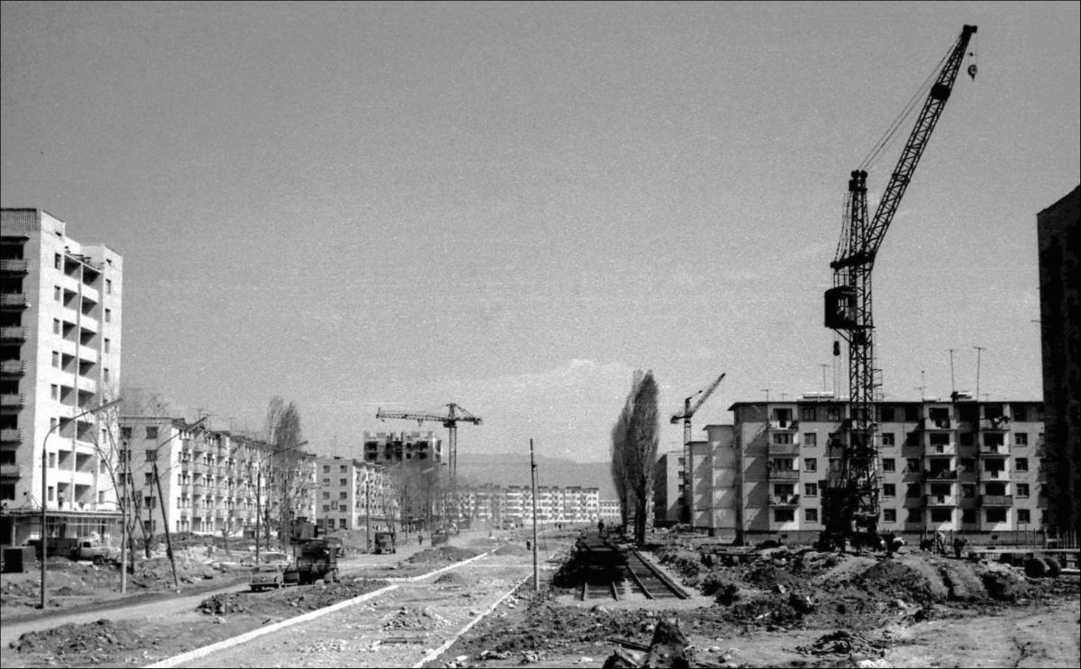 Vladikavkaz — Construction, repair and reconstruction of tram lines; Vladikavkaz — Old photos and post-cards — 2
