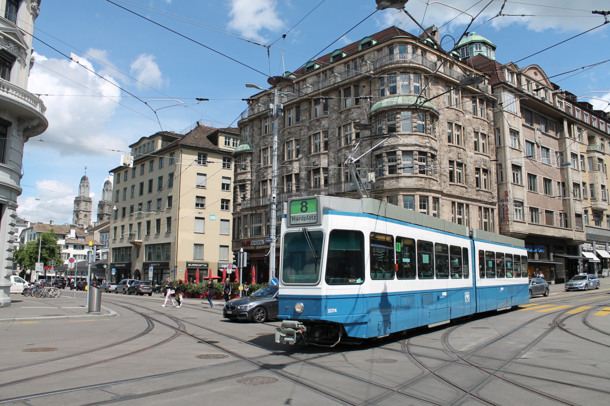 Цюрих, SWP/SIG/BBC Be 4/6 "Tram 2000" № 2074