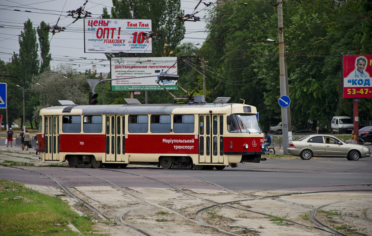 Мариуполь, Tatra T3SUCS № 701; Мариуполь — Трамвайные линии и инфраструктура