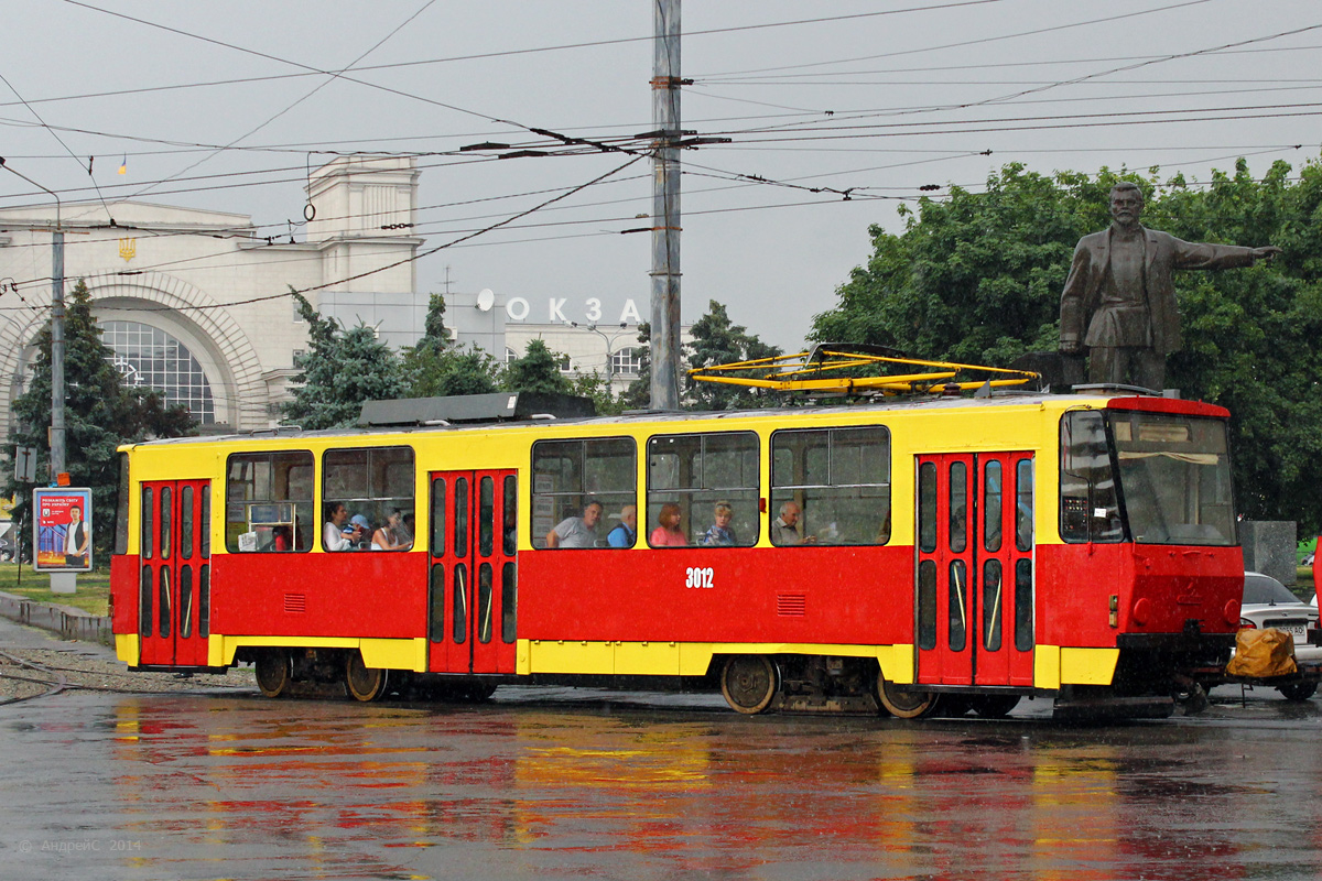 Dnipro, Tatra-Yug T6B5 # 3012