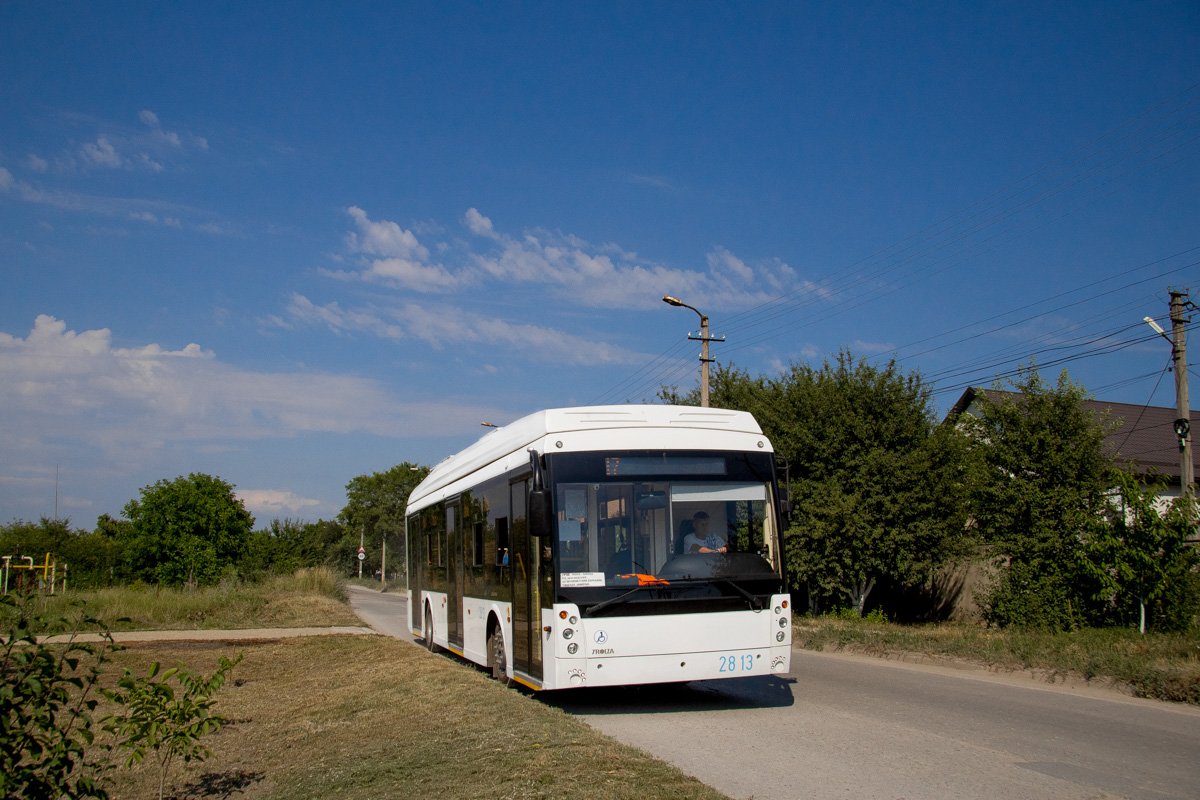 Troleibuzul din Crimeea, Trolza-5265.03 “Megapolis” nr. 2813; Troleibuzul din Crimeea — The movement of trolleybuses without CS (autonomous running).